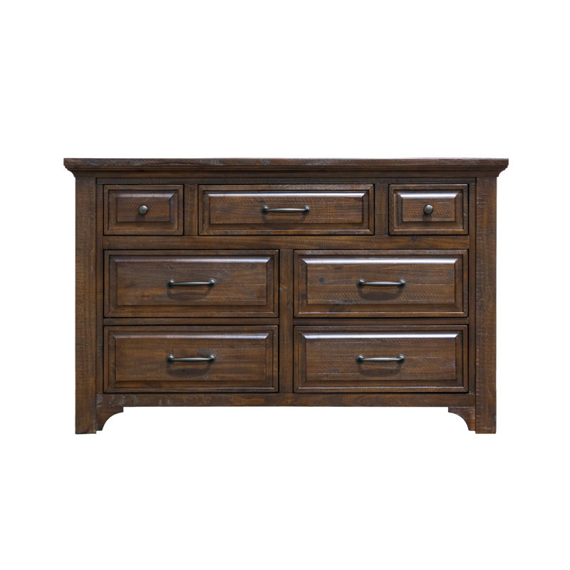 Dougald Solid Wood 64'' W 7 - Drawer Dresser