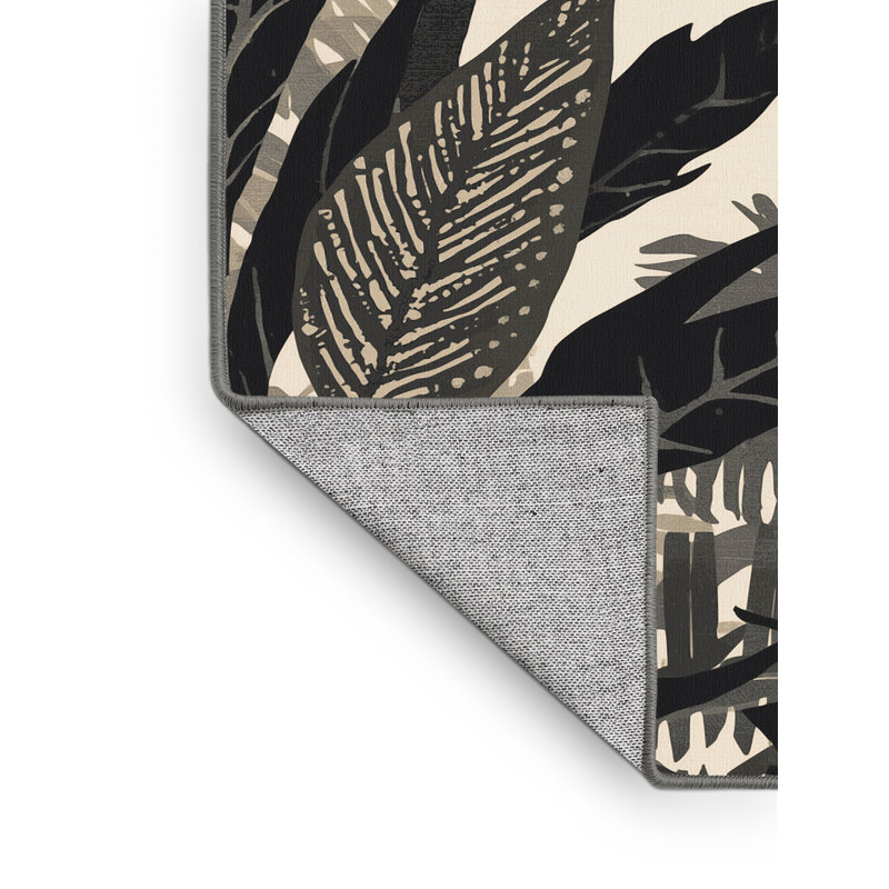 Tapis marocain d'inspiration mondiale lavable à la machine en gris - reliure grise, 4 x 2