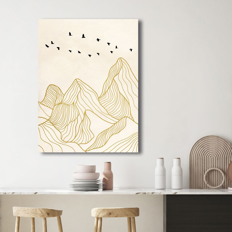 Nordic Sunset On The Mountains II by Sayaka Miko - Wrapped Canvas Print, 100cm H x 70cm W x 4cm D