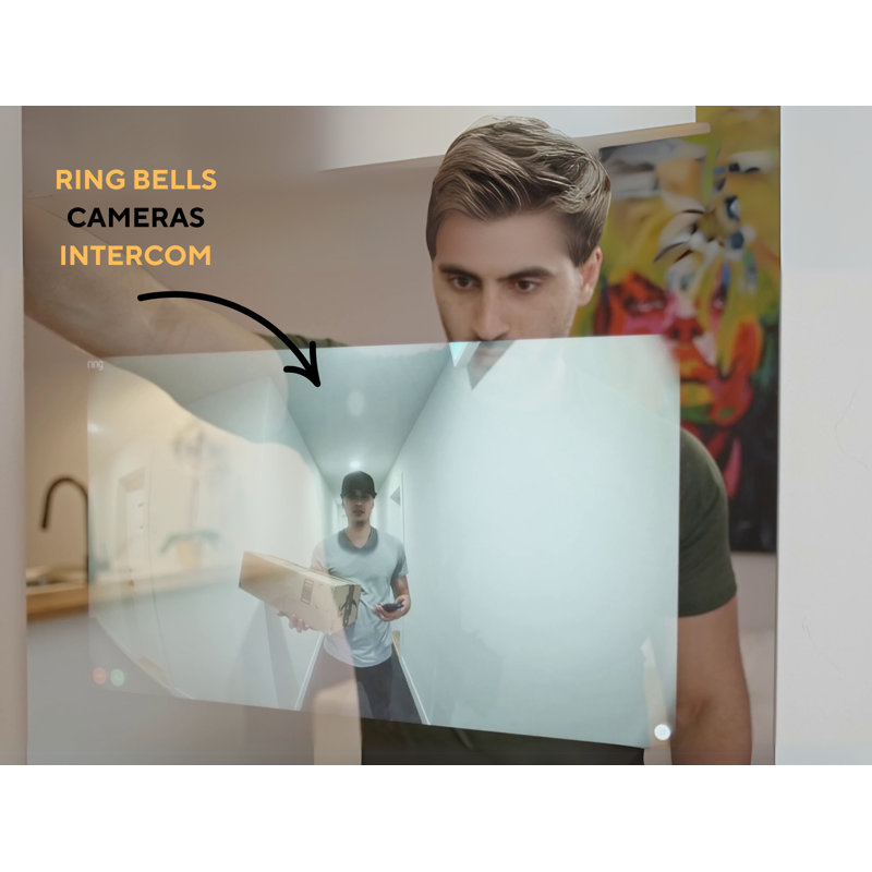 HILO XL Smart Mirror | With Touch Screen, TV, APPS, Speakers, Wifi, Bluetooth, Internet
