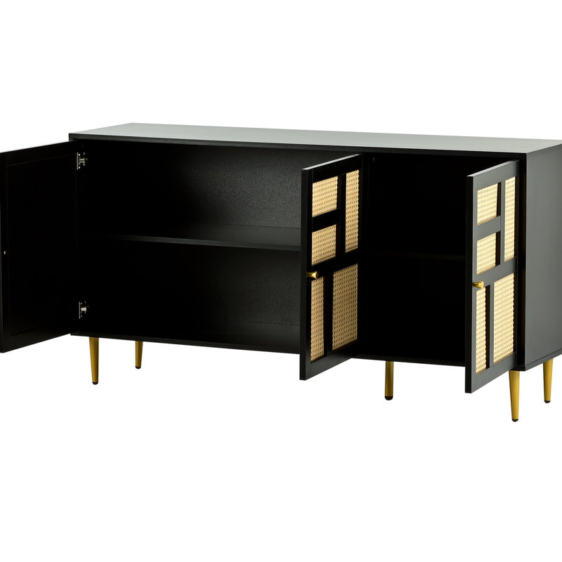 Armoire d'appoint Abisola, Noir