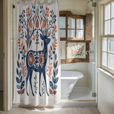 Scandi Christmas Designs - Rideau de douche standard 1 pièce