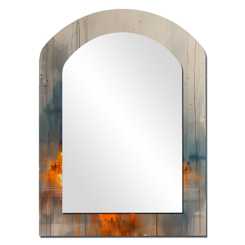 Orange gris ravitaillant la plate-forme oléicole II, 34 po x 25 po