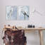 Heron Birds Standing Blue Sky Watercolor by Stellar Design Studio - 2 Piece Painting Set-104440181-104440185