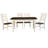 Matanzas 8-peice Solid Wood Dining Set with Sideboard