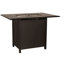 Complete Fire Tables Rectangle Aluminum Propane and Natural Gas Fire Pit Table