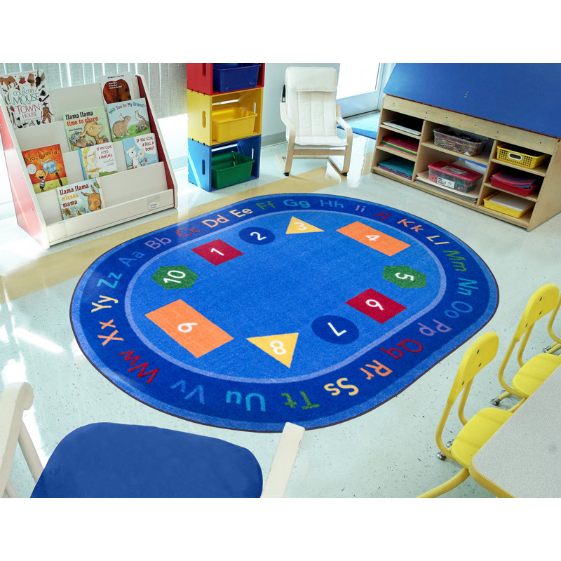 Fun-Damentals by Joy Carpets Area Rug, Oval 5'4" x 7'8"