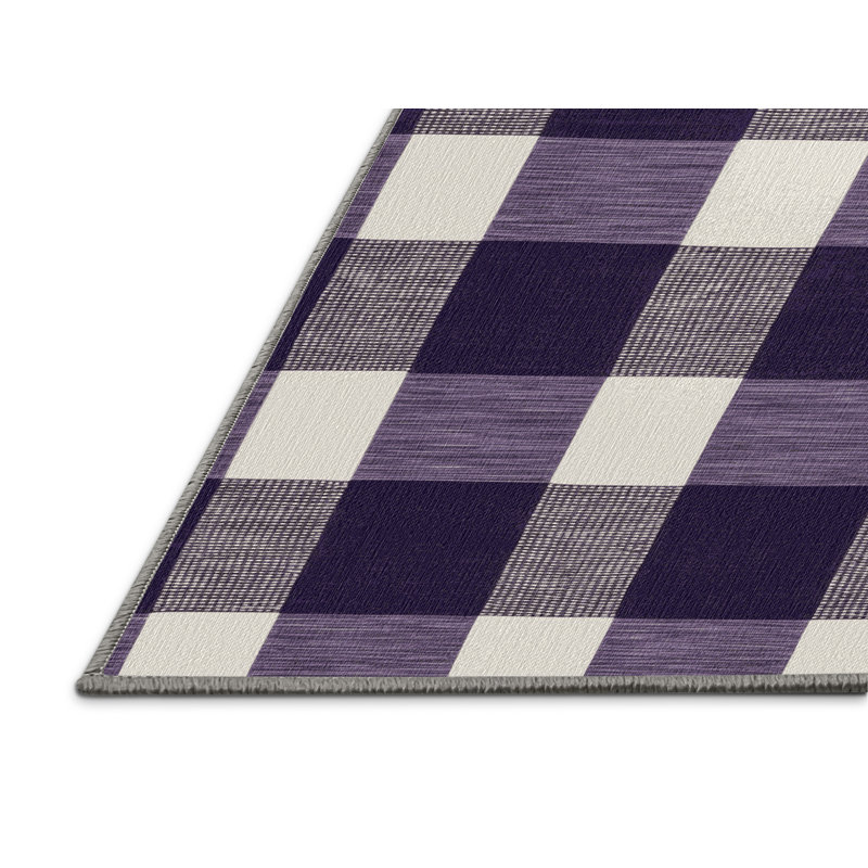 Tapis mauve lavable à la machine