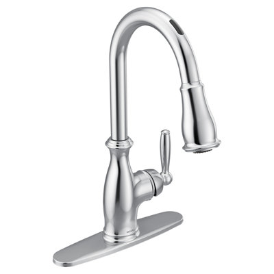 Brantford Smart Touchless  Single Handle Kitchen Faucet with Power Boost and Power Clean and with Accessories