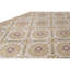 One-of-a-Kind High-Quality Hand-Knotted Area Rug in Tan/White/Pink/Green