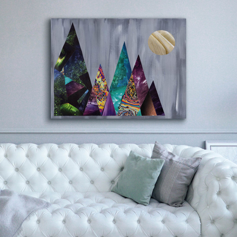 «Mountains» par Artpoptart, art mural sur toile, H 40 po x l 54 po x P 1,5 po