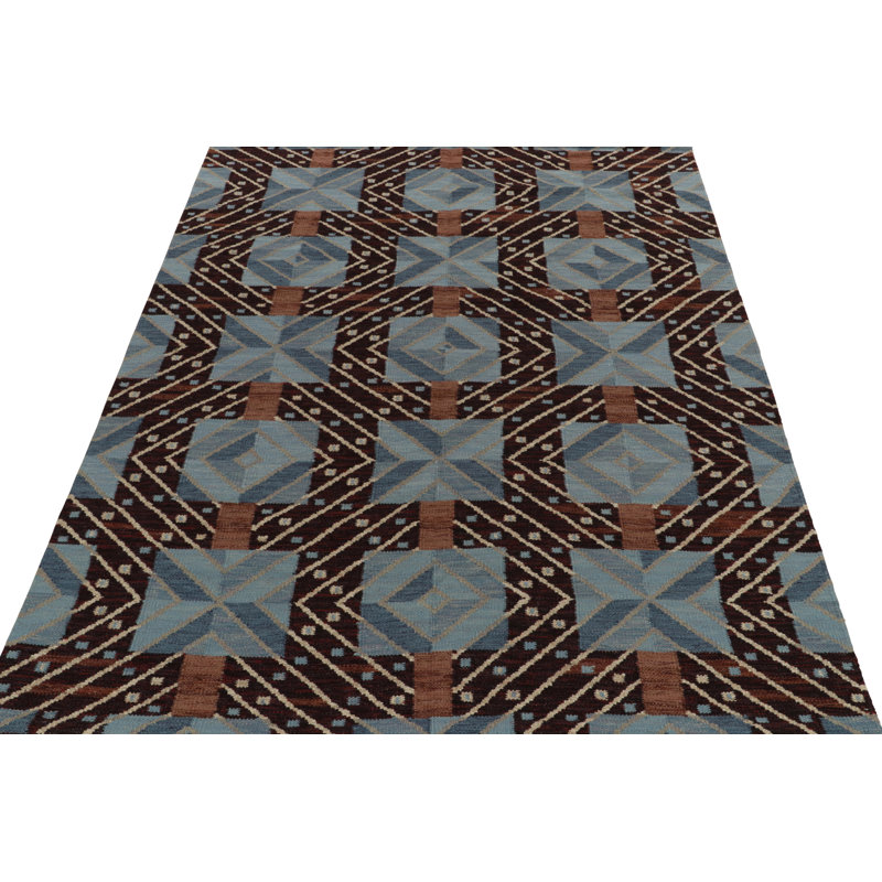 Scandinavian Wool Geometric Area Rug, Rectangle 12' x 15'