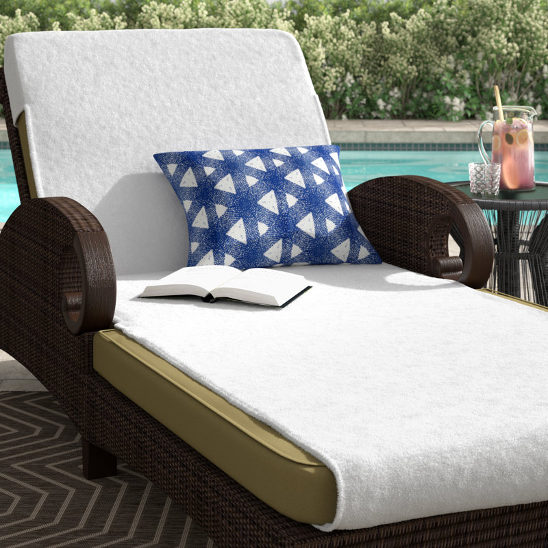 Chaise Lounge Covers 100% Cotton, Standard, White