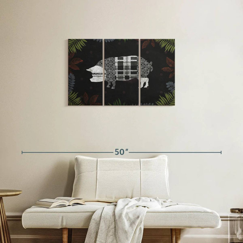 Brampt Modern Farm Pig, 20" H x 33" W