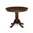 5 Piece Modern Dining Table Set Includes a Round Kitchen Table with Pedestal and 4 Dining Room Chairs, Mahogany-2010441220-2010441221-2010441222