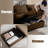 Corduroy Deep Seat Single Sofa Accent Chair,deep Seat Couch With Waist Pillow For Living Room/apartment/office-691270011
