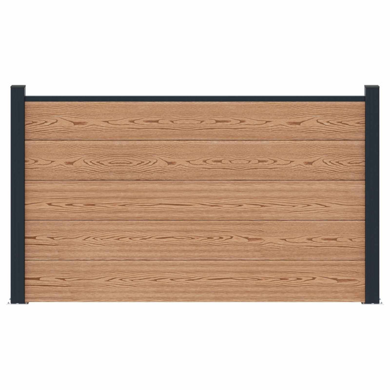 Fencing Kits Fencing with 1 Panel(s) Included, 105cm H x 180cm W, Brown, 2