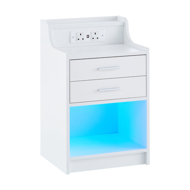 40cm W Manufactured Wood Bedside Table