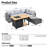 4 - Person Patio Furniture Set With Coffee Table, Outdoor Wicker Rattan Sectional Seating Group With Cushions, All Weather Sofa Conversation Set With Fire Pit Table For Garden Backyard-1918112358