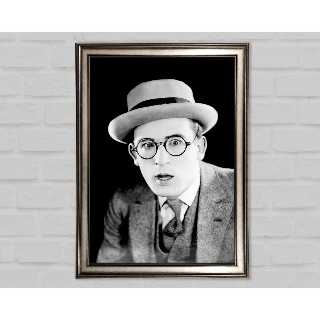 Harold Lloyd Portrait - Einzelner Bilderrahmen Kunstdrucke