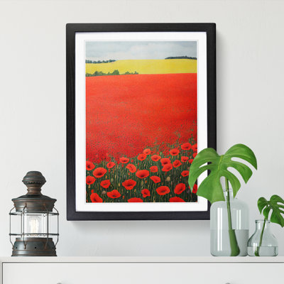 Watercolour Poppy Field Vol.2 - Single Picture Frame Print