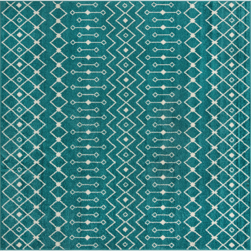 Geometric Indoor Rug, Square 10'