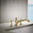 Artifacts Deck Mounted Roman Tub Faucet with Flare Design-90937416