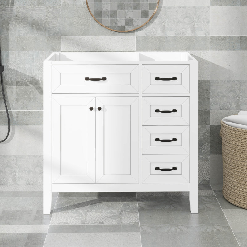 Meuble-lavabo 36 po avec tiroirs 36 po, Blanc