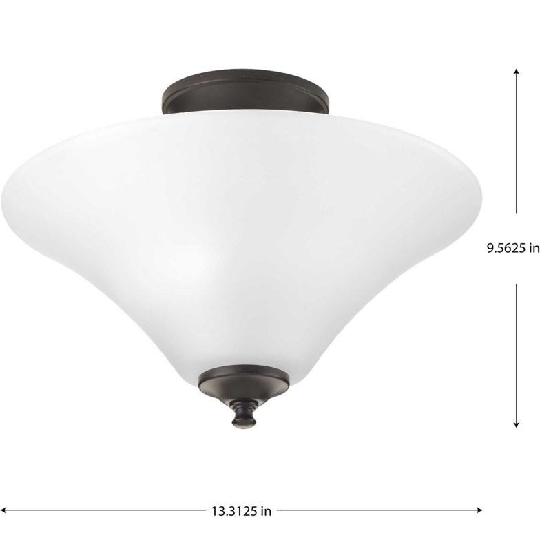 Jilliann Glass Semi Flush Mount
