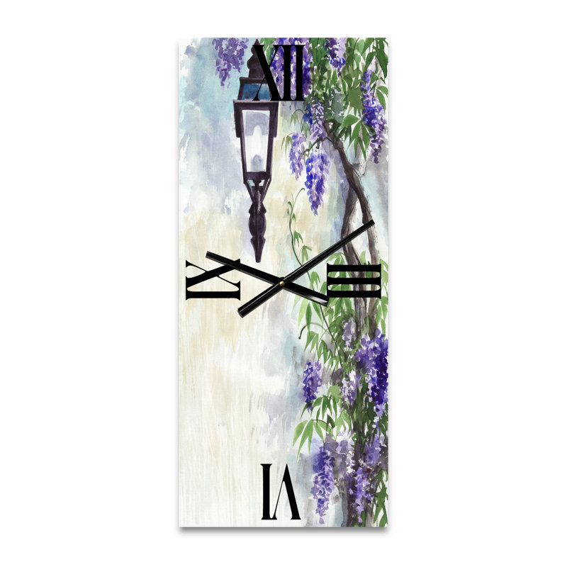 Horloge murale traditionnelle lilas, Petit