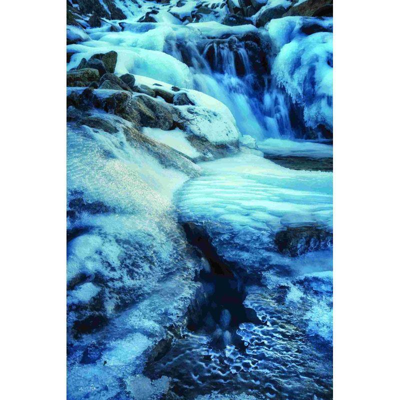 " Winter Ice ", 18" H x 12" W, No, Wrapped Canvas