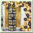 40th Birthday Celebration Kit Black & Gold Decorations