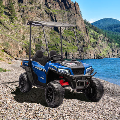 24v Ride On Car, 4wd Powered Ride On Utv For Kids, Best Children's Day Gifts, Kids Ride On Dump Truck With Remote Control, Removable Ceiling, Electric Tipper, 2 Seater, 3 Speeds, Bluetooth, Music