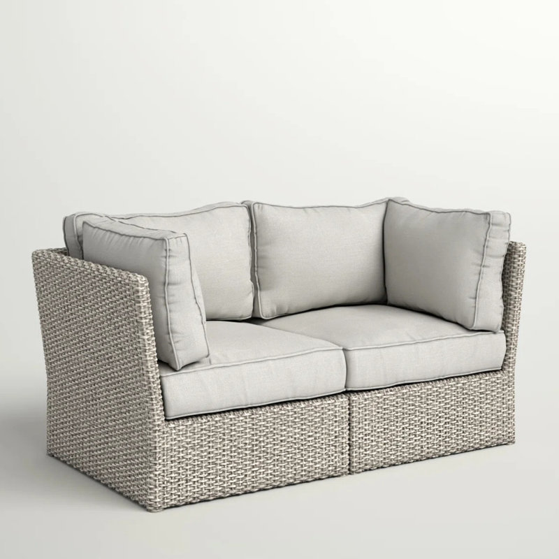 Fully Assembled Outdoor With Weather - And 6 Foam Filled Cushions For Porch Modular Design Rust Frame