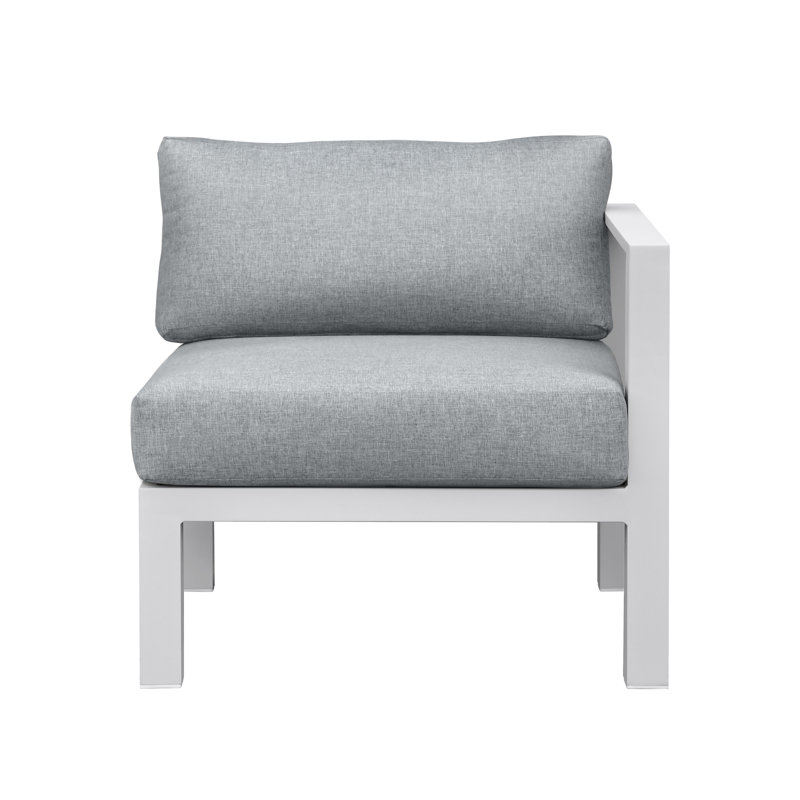 Fauteuil d'extérieur droit avec coussins Peryman