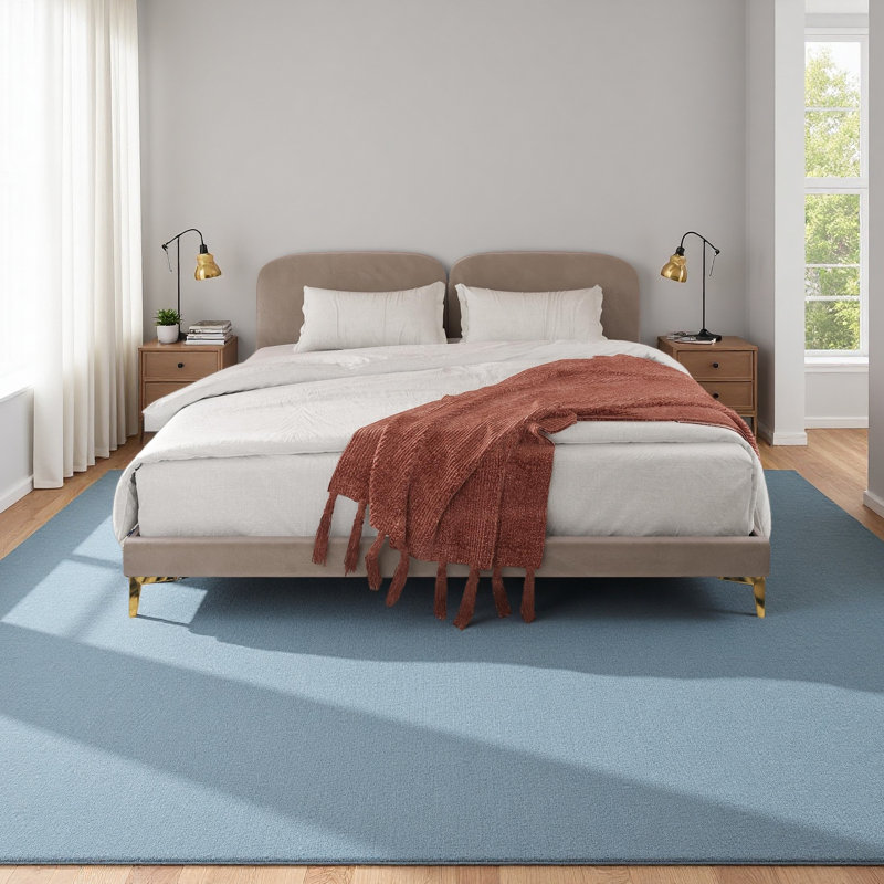 Upholstered Bed, Taupe