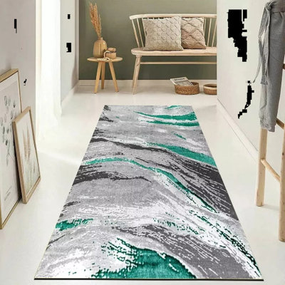 Abstract Shag Area Rug