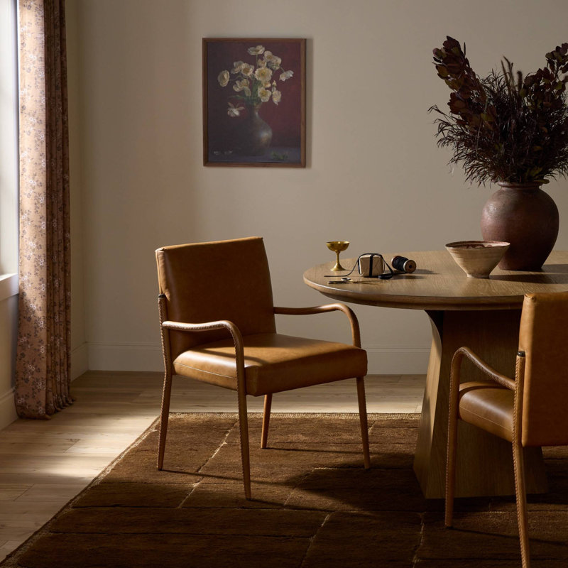 Quill Leather Arm Chair