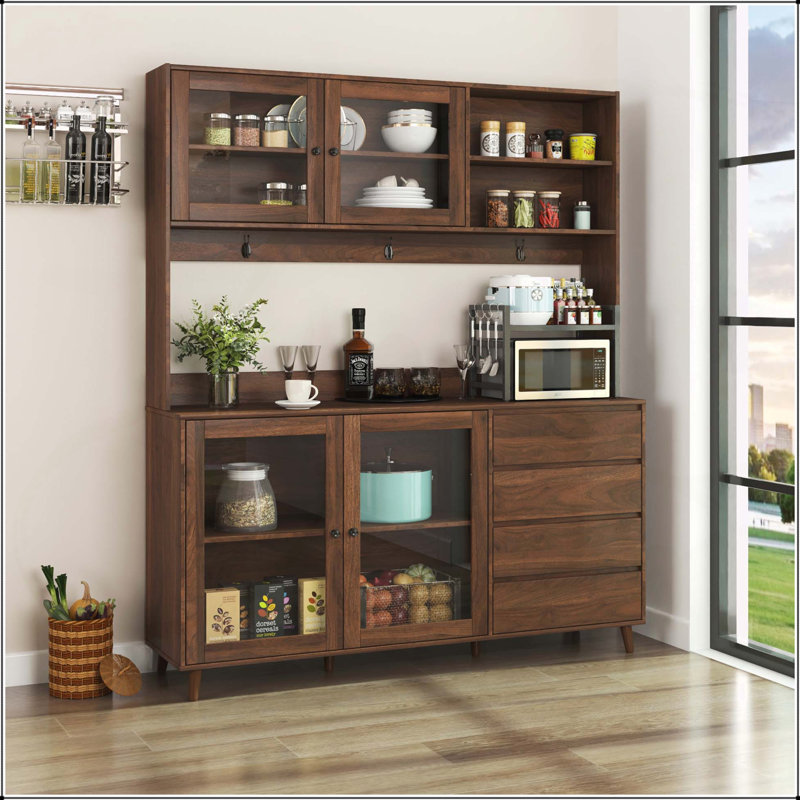 Grande huche de cuisine l 63 po, Noyer
