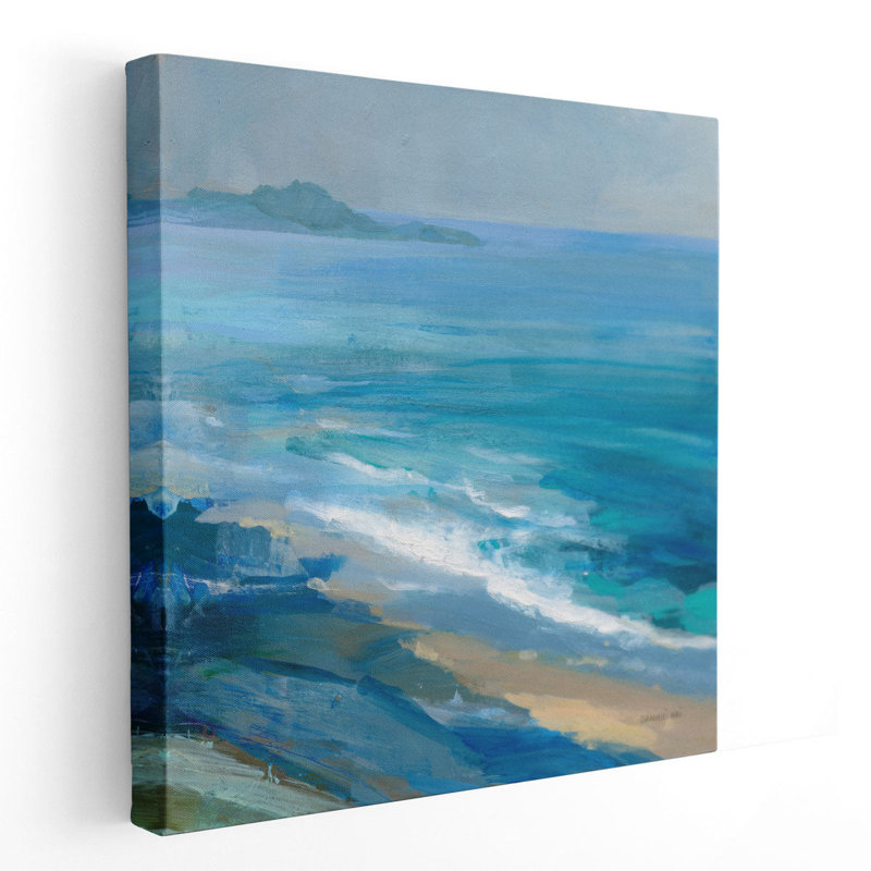 Rocky Shoreline II - reproduction d'art sur toile, H 12 po x l 12 po