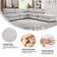 Canapé modulaire rembourré 5 pièces avec repose-pieds Nuccio-131637173