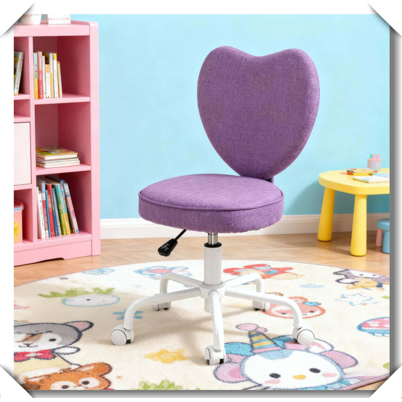Heart Shaped Back Office Chair Design