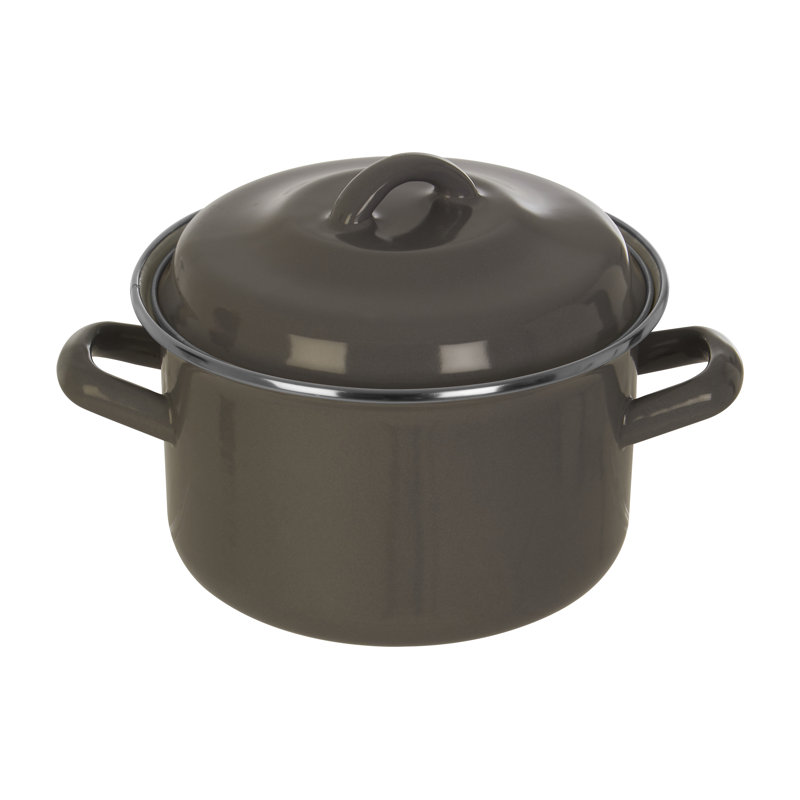 Danielburnham 2 l Aluminium Round Casserole, Grey