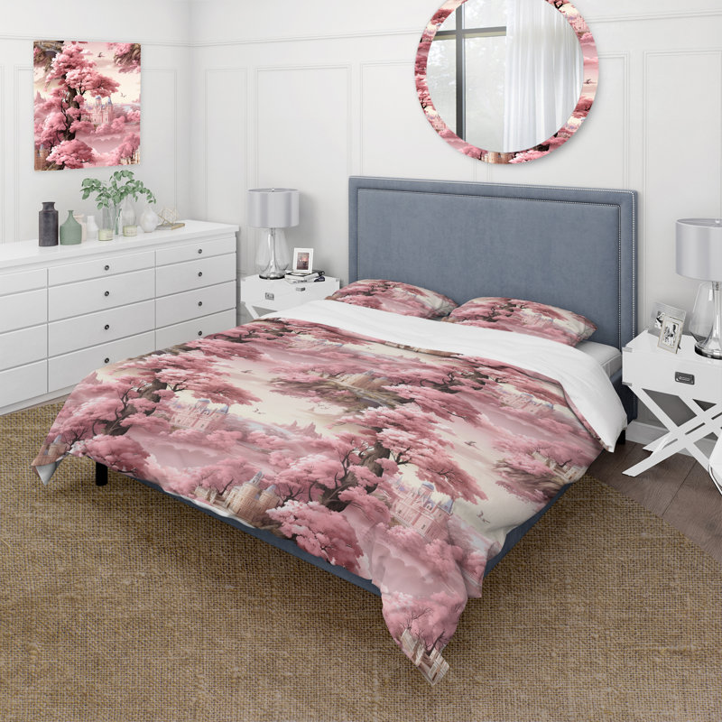 Ensemble de housse de couette Toile Tales Victorian Castle, Housse de couette simple + 1 taie décorative stan