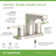 Identity Centerset 2-Handle Bathroom Faucet with Push Pop Drain Assembly