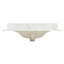 Comptoir de meuble-lavabo simple à quartz 36 po avec trous de robinet Arbios-92756968