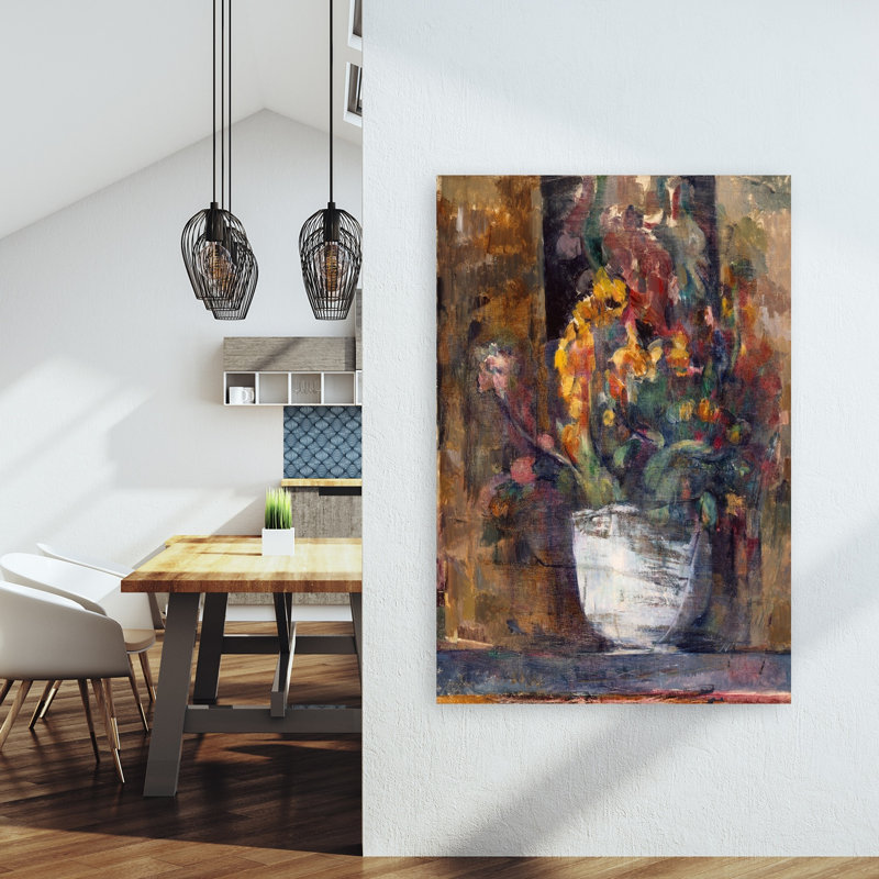 Vase Of Flowers, C.1897-98 Abstract Contemporary Wall Art Print by Paul Cezanne - Wrapped Canvas Print, 152.4cm H x 101.6cm W