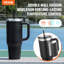 Tasse à café en acier inoxydable isotherme 40 oz, thermos à double paroi avec poignée, couvercle étanche, garde les boissons froides 24 heures sur 24, 12 heures, noir-122032827