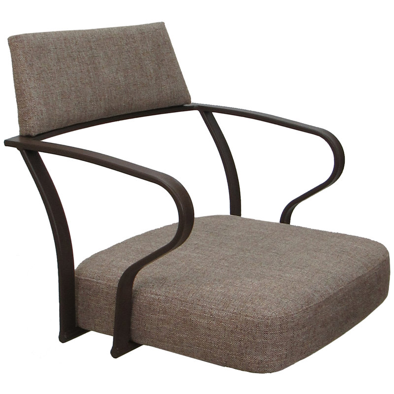 Très grand tabouret pivotant 34 po Danaisa, Brun