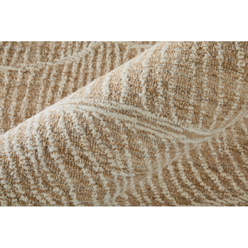 Winston Modern Floral & Botanical Area Rug, Beige, Rectangle 12' x 15'